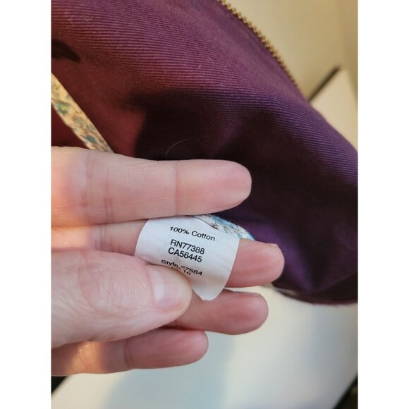 J. CREW Relaxed Fit Boyfriend Field Jacket Purple Gold EUC Size Medium - Picture 5 of 6